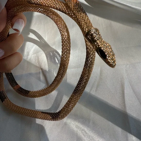 Snake Design Wrap Necklace serpent multi - Picture 13 of 13